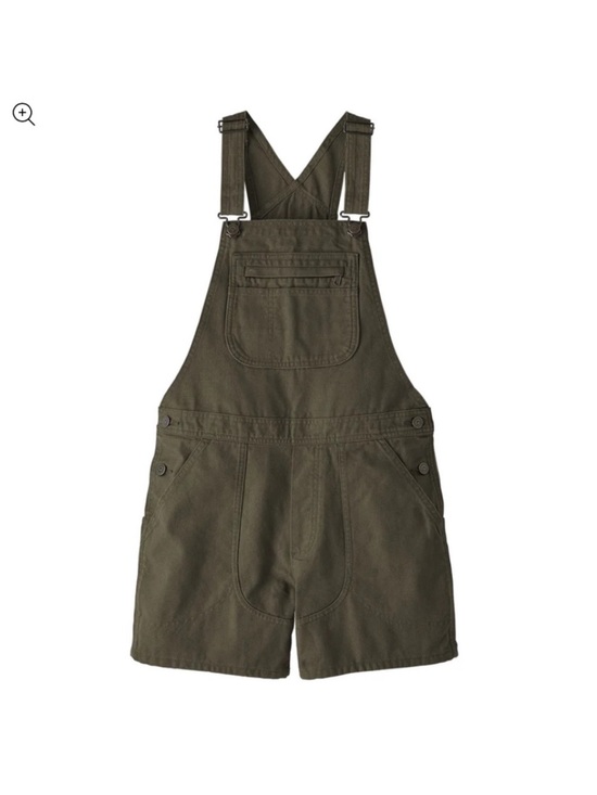 Patagonia Pants - NWOT Patagonia Stand-Up Olive Green Organic Cotton Short Overalls